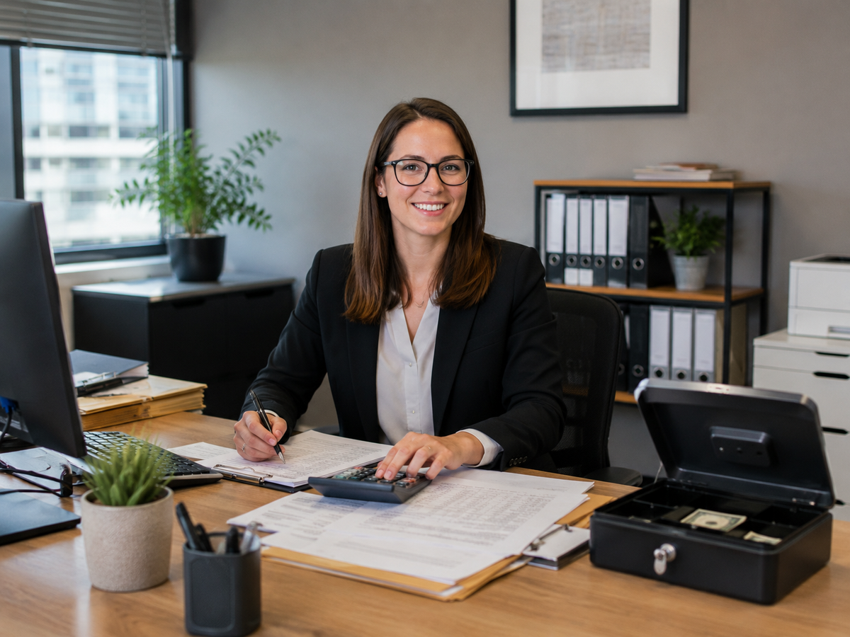 Raamatupidaja töötab palga- ja maksuandmetega